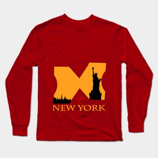 t-shirt design for new york Long Sleeve T-Shirt